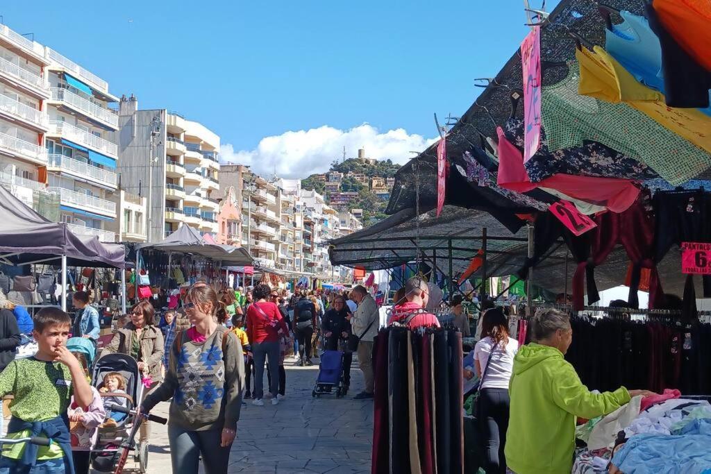 Alegre Apto Con Piscina, A 300M De La Playa. Blanes Dış mekan fotoğraf